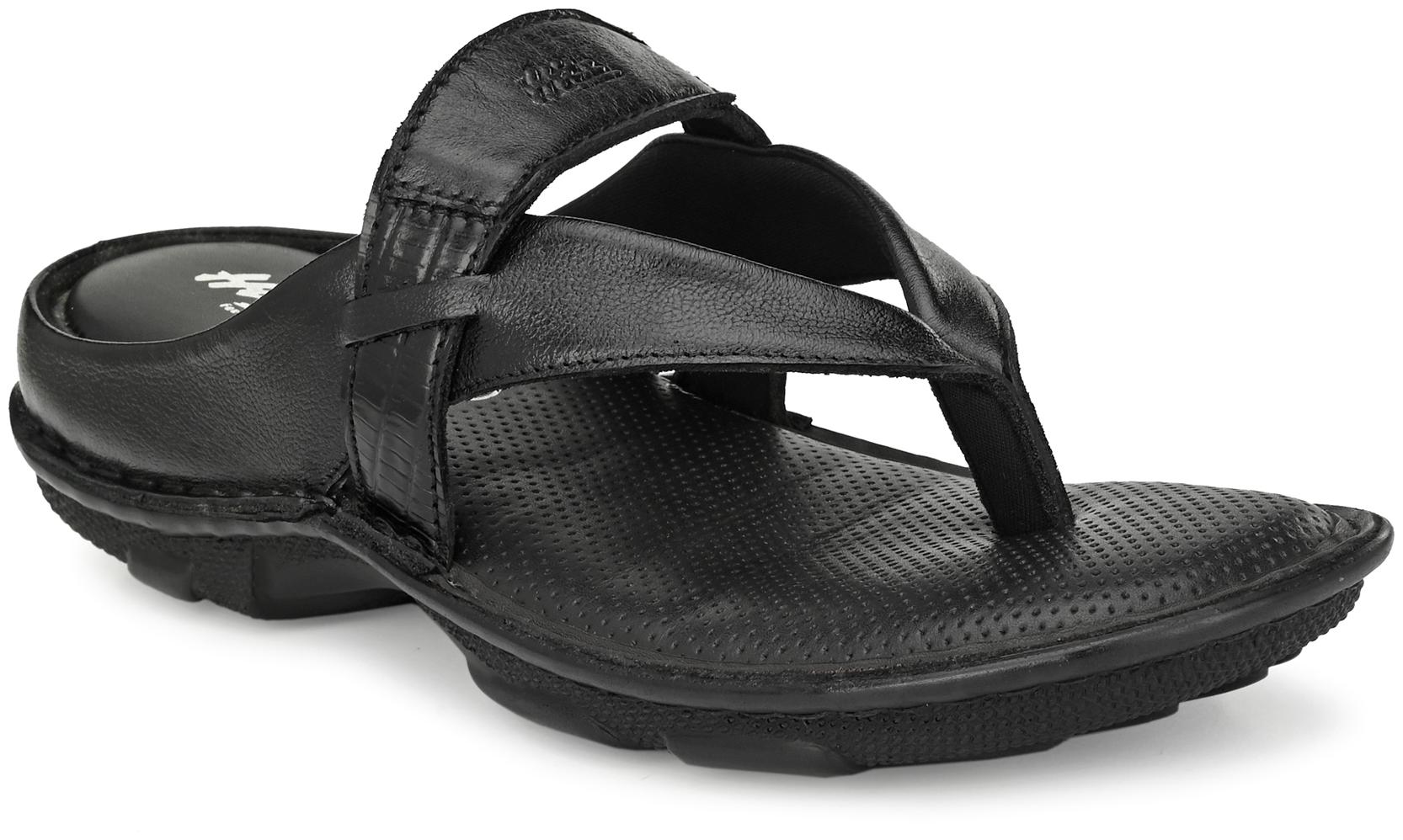 Hitz Men Black Indoor Slippers - 1 Pair