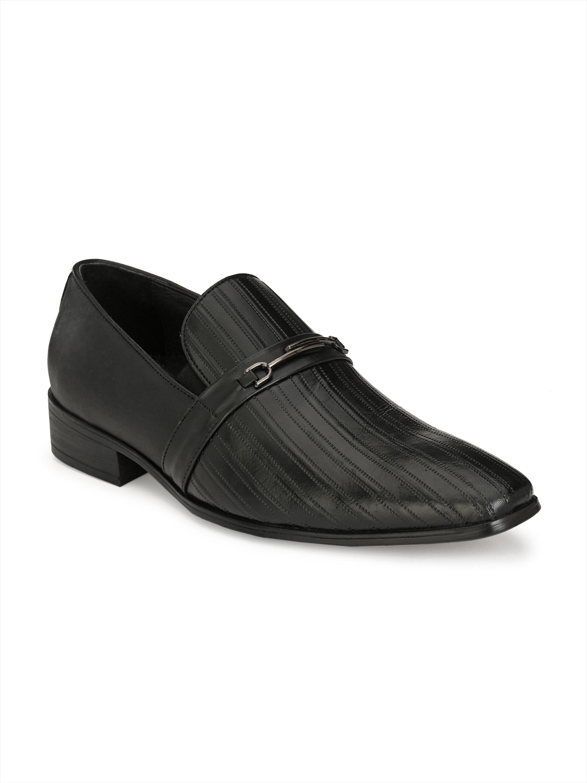 Hitz Men Black Slip-On Formal Shoes - 6451-BLACK
Hitz Men Black Slip-On Formal Shoes - 6451-BLACK