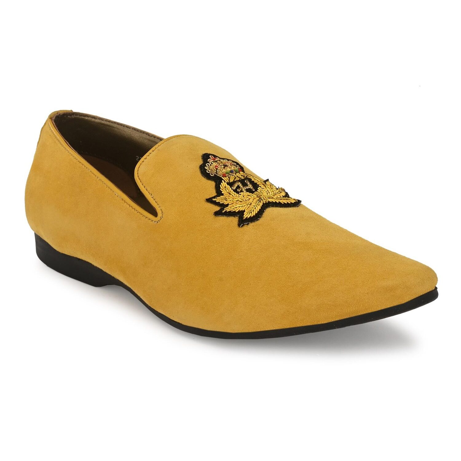 Hitz Men Yellow Slip-On Formal Shoes - 3918-YELLOW