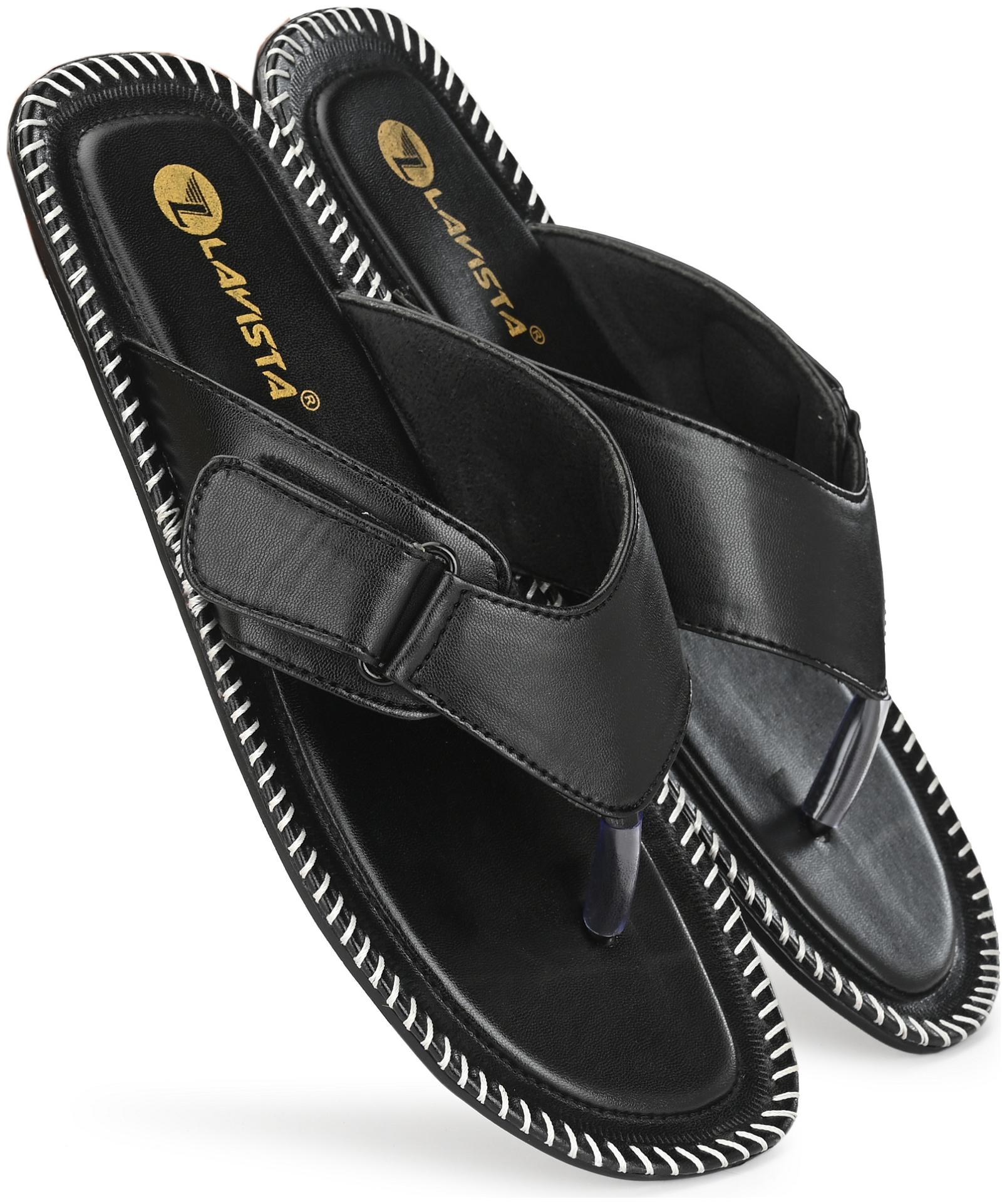 Lavista Encanto Men s Synthetic Leather Black Soft or Comfortable Slippers Chhapal Floats and Flip-Fops
Lavista Encanto Men s Synthetic Leather Black Soft or Comfortable Slippers Chhapal Floats and Flip-Fops