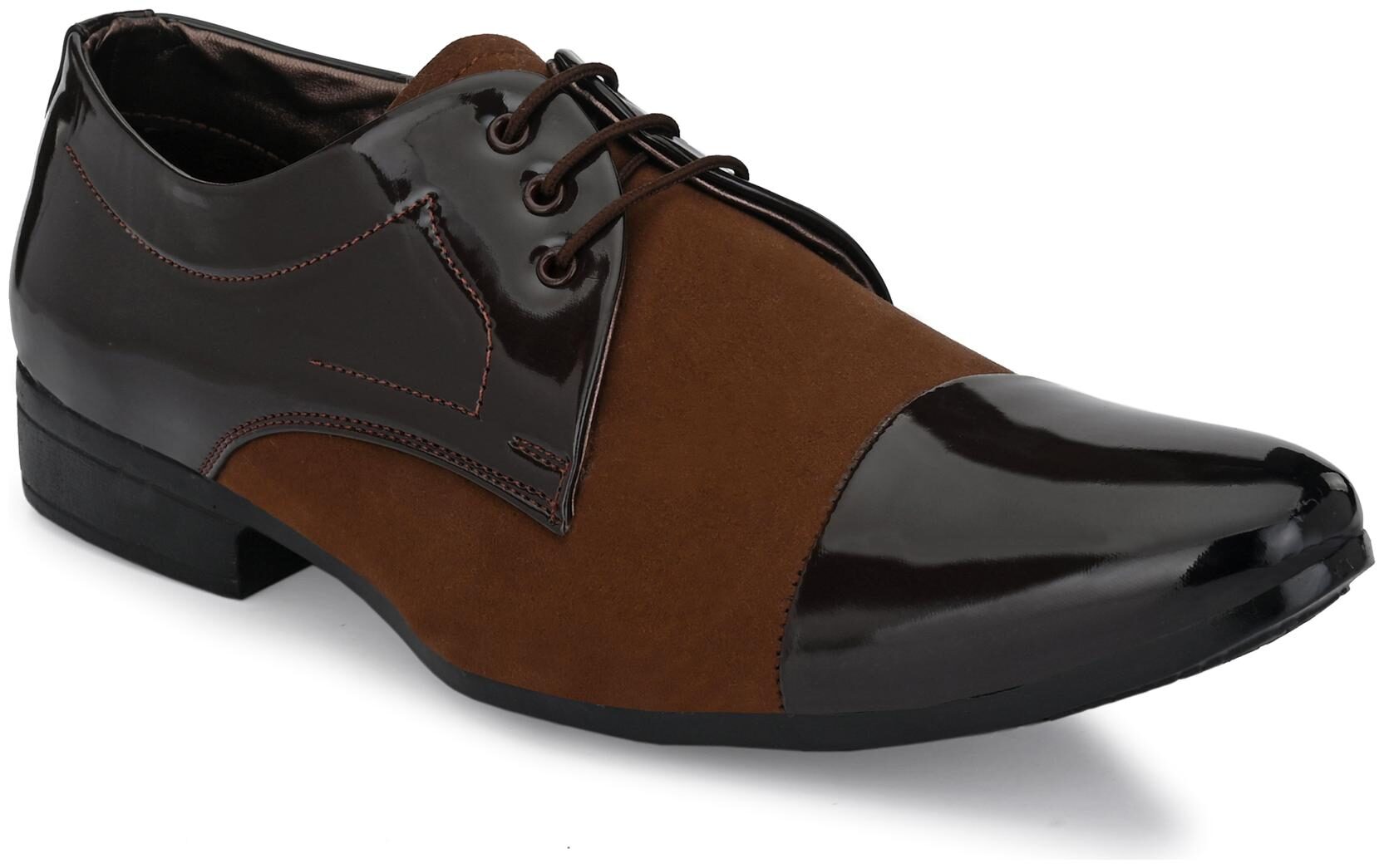 Levanse Men Black Derby Formal Shoes - NVN091A