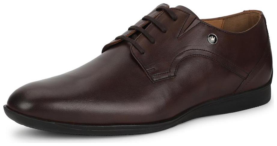 Louis Philippe Men Brown Derby Formal Shoes