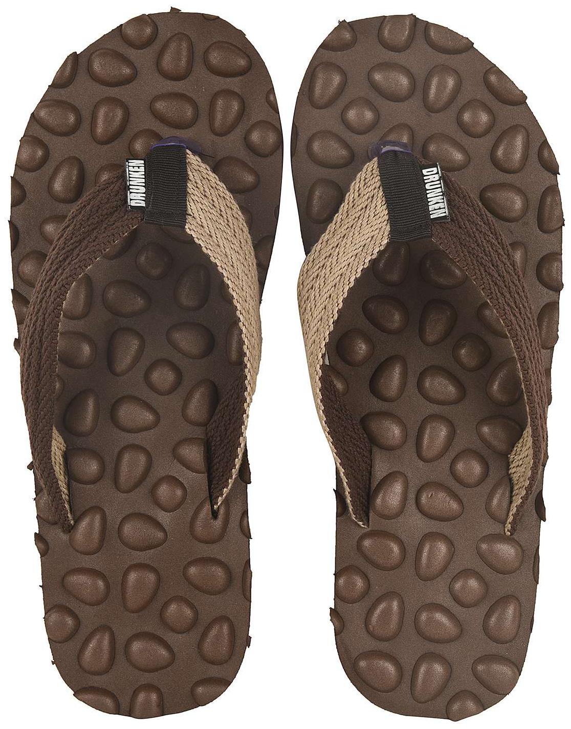 DRUNKEN Mens Brown Acupressure Slippers and Foot Massage flip flops Indian Size 10
DRUNKEN Mens Brown Acupressure Slippers and Foot Massage flip flops Indian Size 10