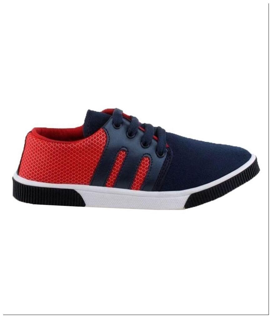 MS BOTTOM TRENDY RED N BLACK SHOES