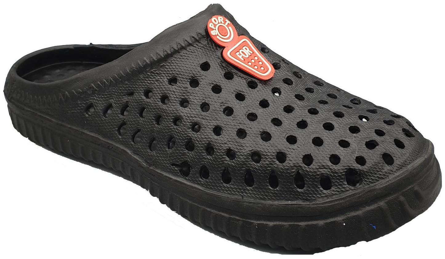 Pampys Angel Men Black Clogs