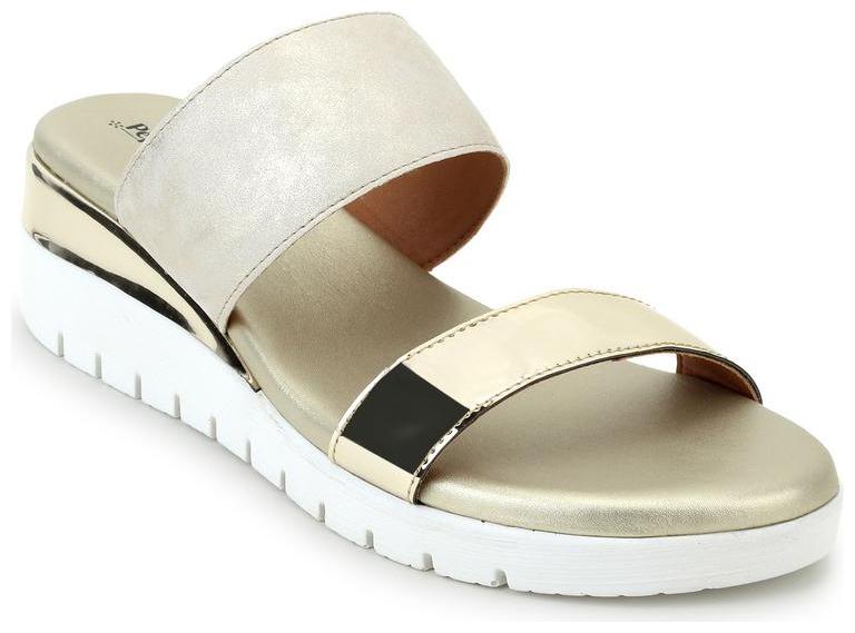 Pepitoes Women Gold Sandals