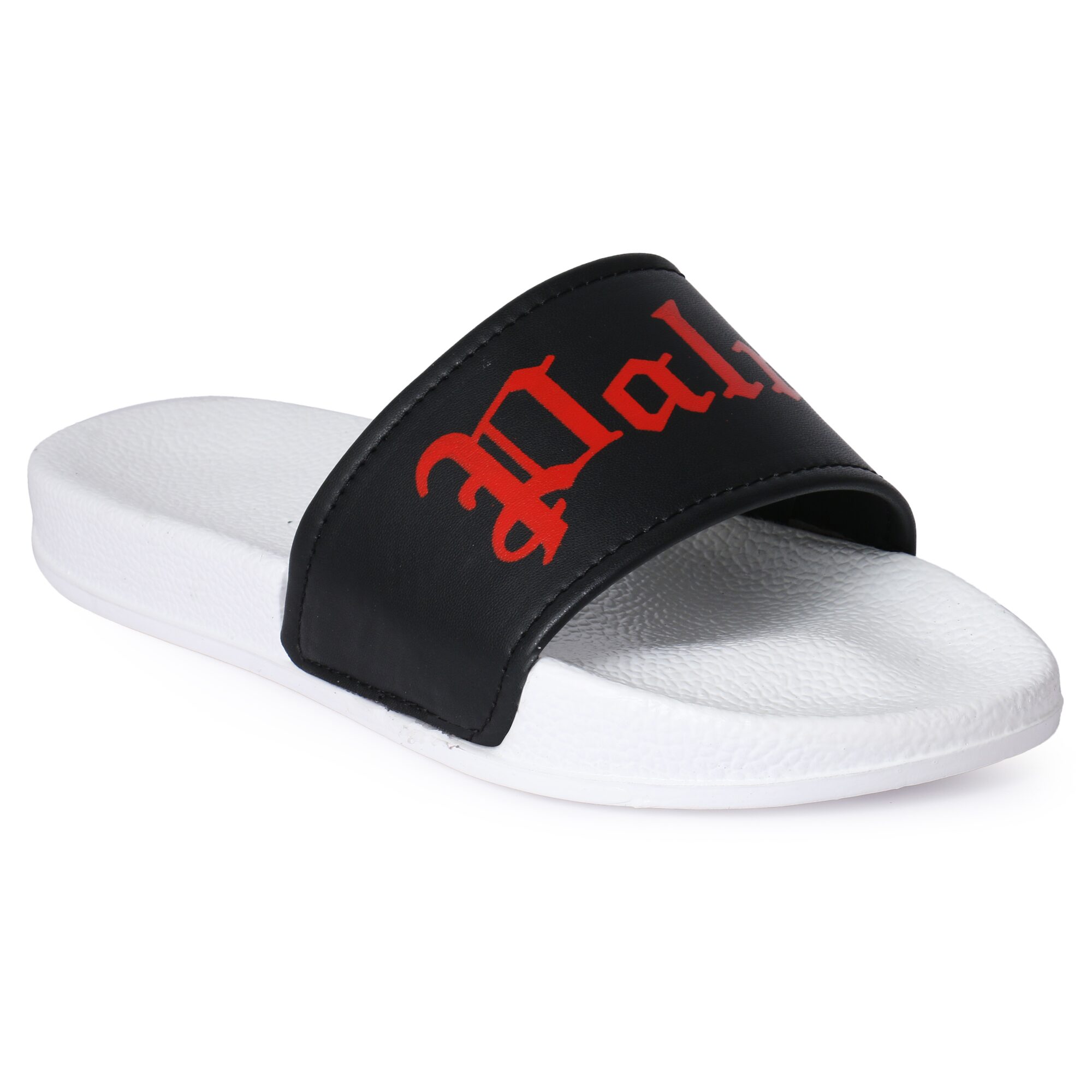 PERY-PAO Men White Black Flip-Flops - 1 Pair