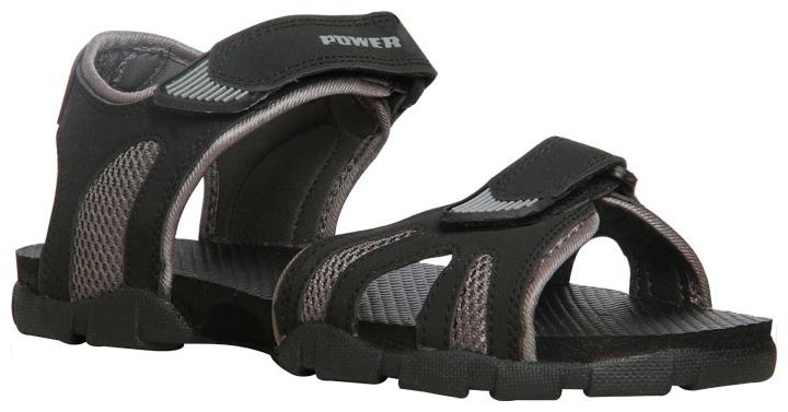 POWER Men s Black Sandals Floaters-UK 9