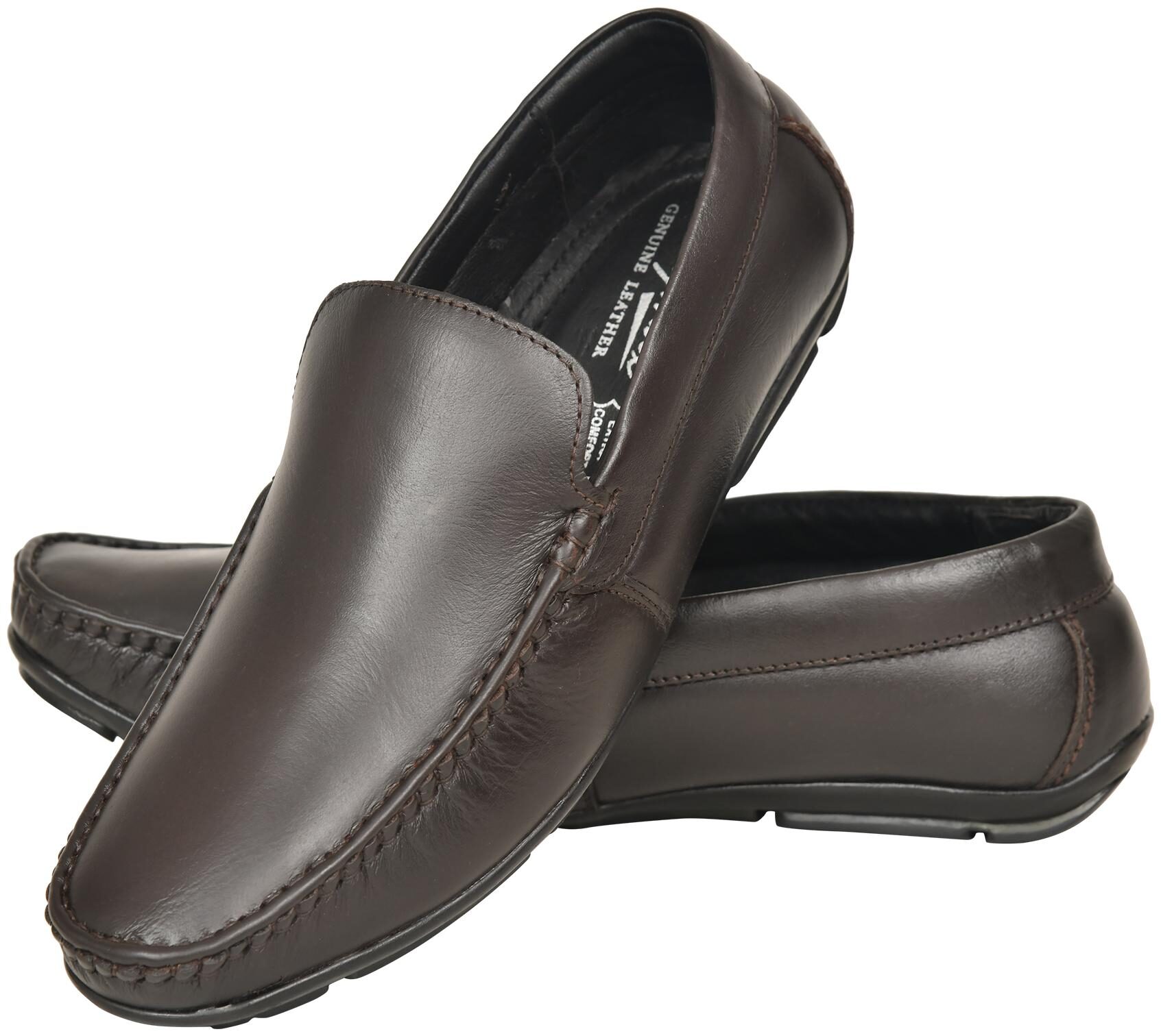 Red Arrow Men Brown Loafers - LEATHER LOAFERS - RABROWNLOAFERS2