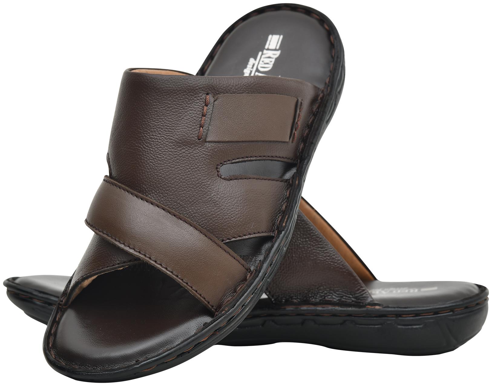 Red Arrow Men Brown Flip-Flops - 1 Pair