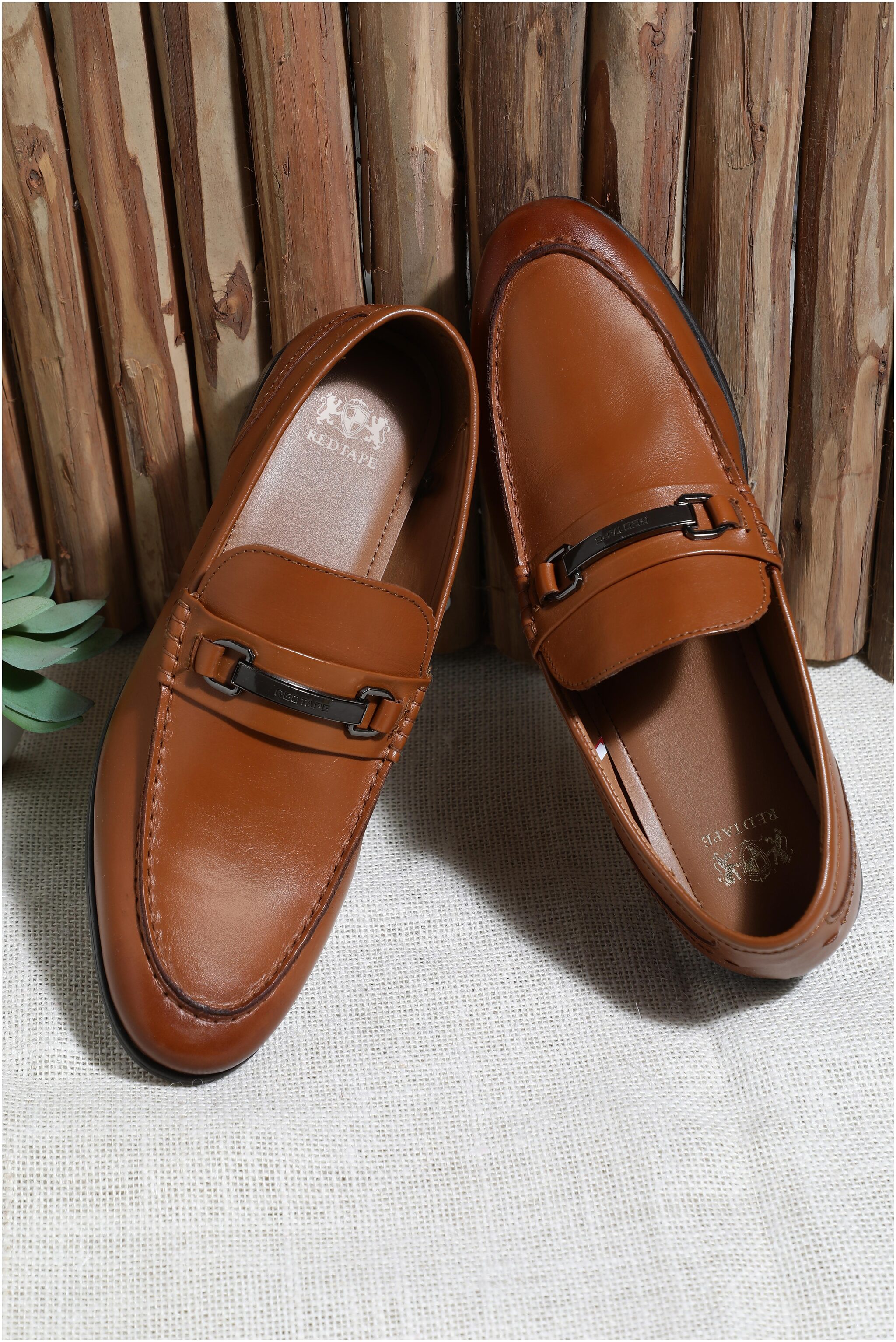 Red Tape Men Tan Slip-On Formal Shoes - RTS11713D