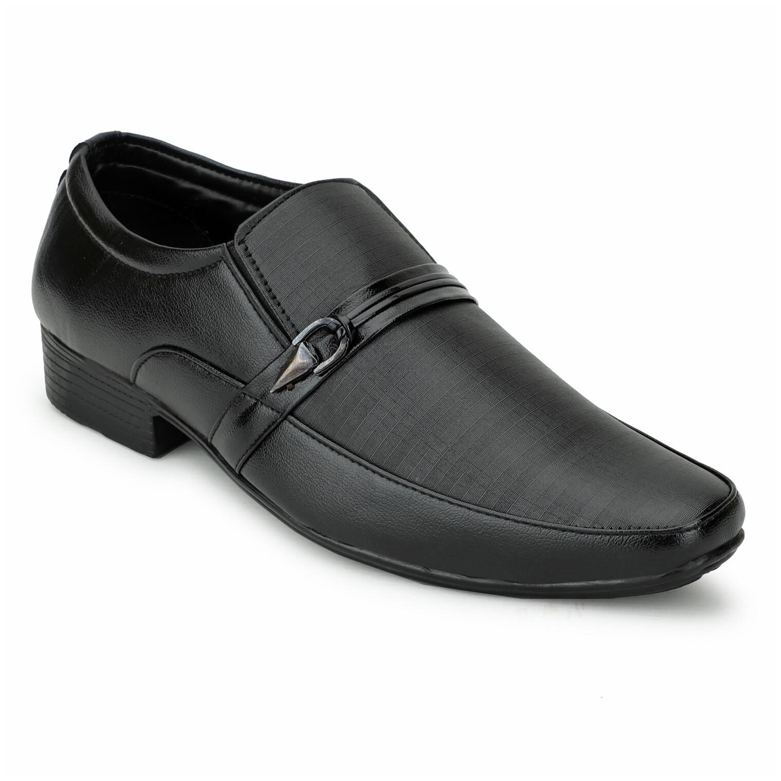 SANMARCO Men Black Formal Shoes