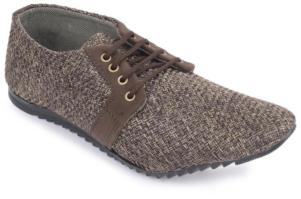 semana Brown jute casual shoes