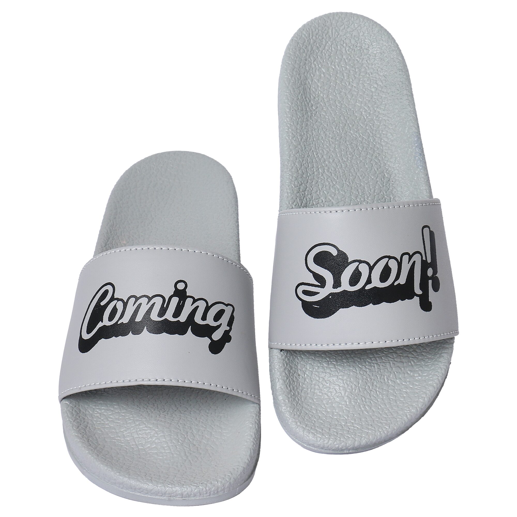 Shoe Mate Men Grey Sliders - 1 Pair