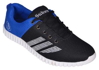 Sukun Black Lace Up Casual Shoes