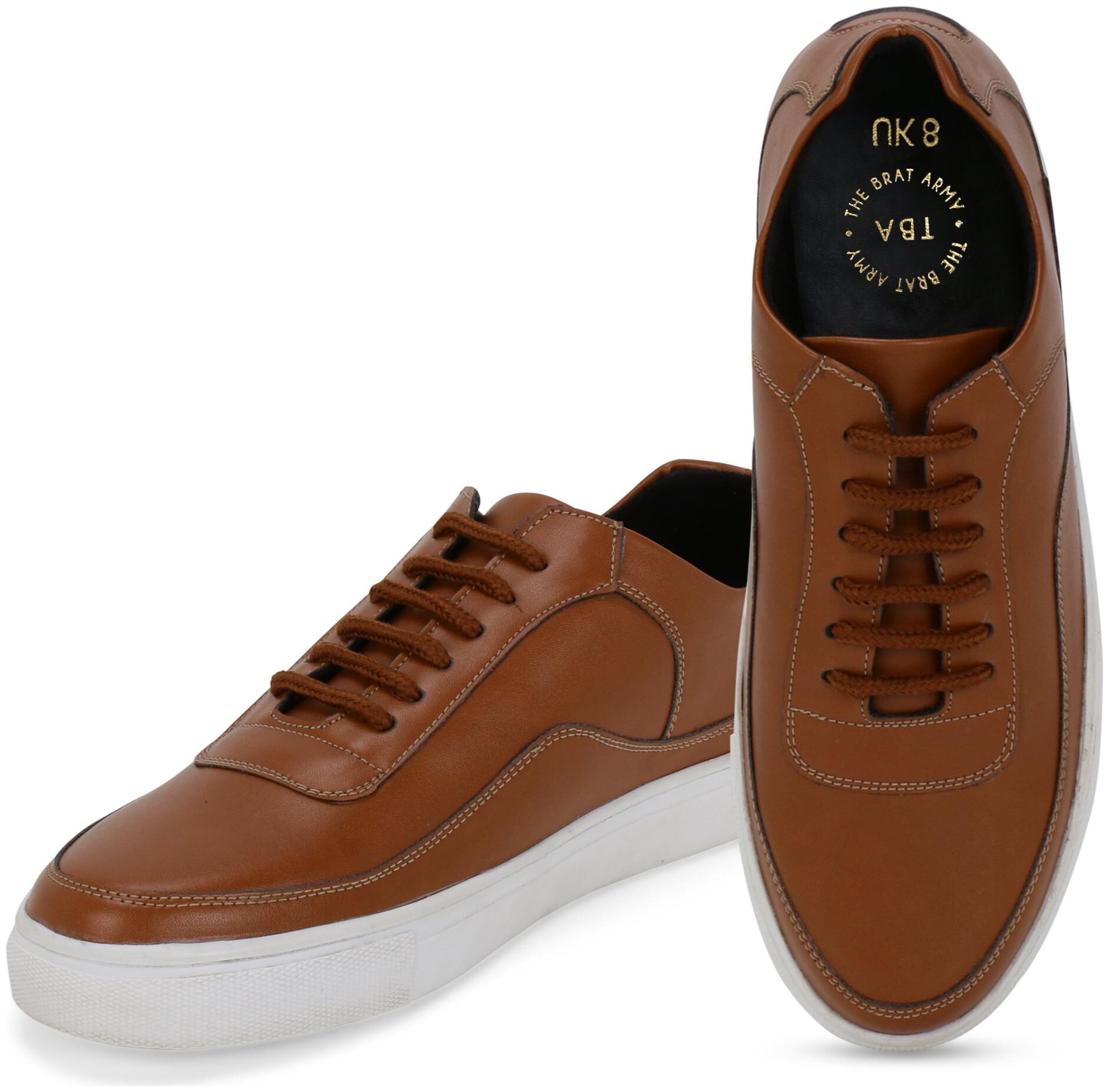 THE BRAT ARMY Casual Sneakers Men Tan Sneakers