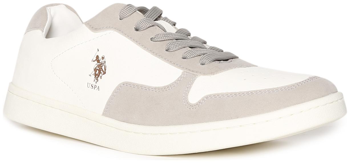 U S Polo Assn White And Grey Low Top Colour Block Sneakers Men White Classic Sneakers - 2531930312
U S Polo Assn White And Grey Low Top Colour Block Sneakers Men White Classic Sneakers - 2531930312