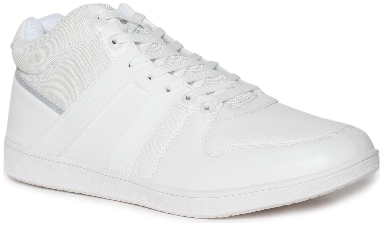 U S Polo Assn White Knit Panel Mid Top Sneakers Men White Slip-On Sneakers - 2531939512
U S Polo Assn White Knit Panel Mid Top Sneakers Men White Slip-On Sneakers - 2531939512
