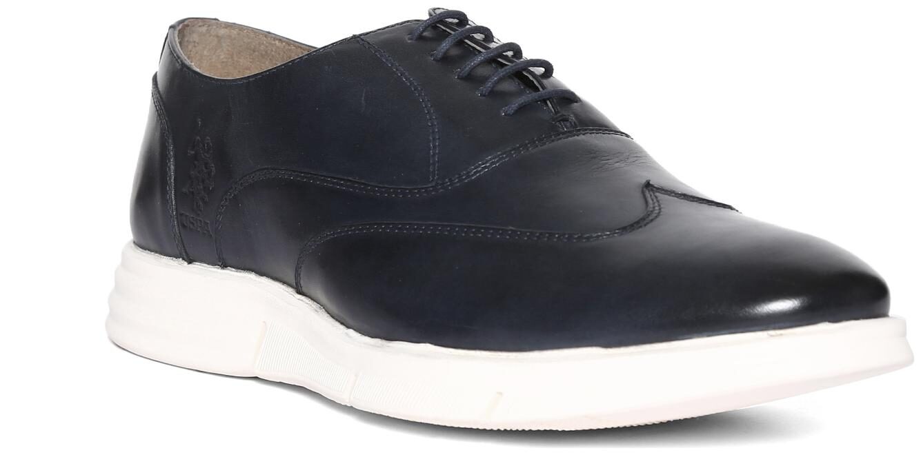 U S Polo Assn Men Blue Casual Shoes - WINGTIP BURNISHED LEATHER SNEAKERS - 2531911679
U S Polo Assn Men Blue Casual Shoes - WINGTIP BURNISHED LEATHER SNEAKERS - 2531911679