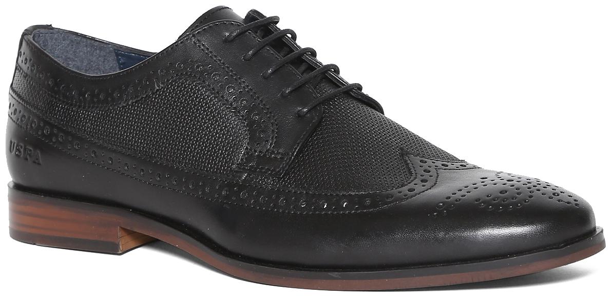 U S Polo Assn Men Black Casual Shoes - BLACK WINGTIP LEATHER DERBY SHOES - 2531921905
U S Polo Assn Men Black Casual Shoes - BLACK WINGTIP LEATHER DERBY SHOES - 2531921905