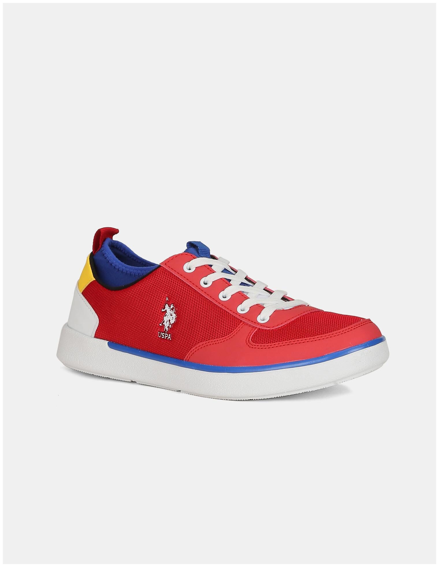 U S Polo Assn Men Red And Yellow Low Top Colour Block Sneakers Men Red Slip-On Sneakers
U S Polo Assn Men Red And Yellow Low Top Colour Block Sneakers Men Red Slip-On Sneakers