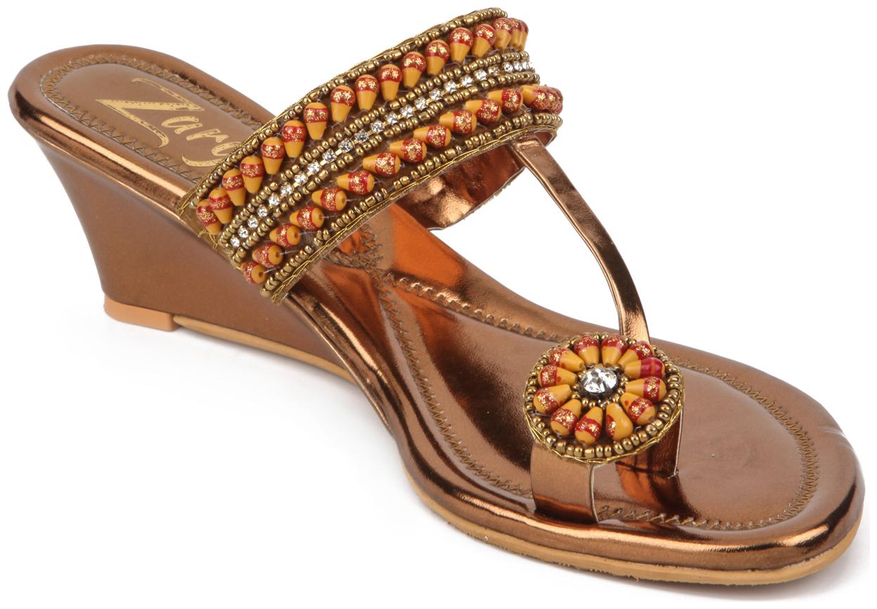 WALK-N-STYLE Women Copper Wedges
