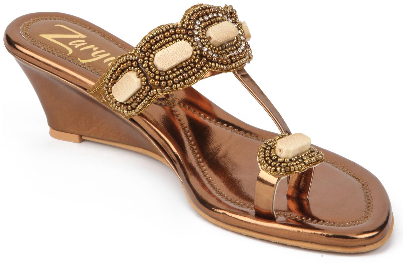 WALK-N-STYLE Women Copper Wedges