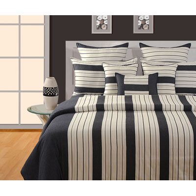 Swayam Cotton Striped Double Size Bedsheet 144 TC ( 1 Bedsheet With 2 Pillow Covers Black )
Swayam Cotton Striped Double Size Bedsheet 144 TC ( 1 Bedsheet With 2 Pillow Covers Black )