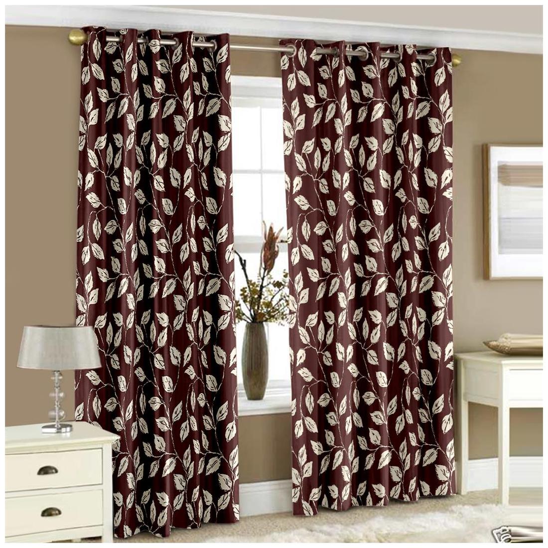 Story Home Polyester Window Semi Transparent Brown Regular Curtain ( Eyelet Closure Floral )
Story Home Polyester Window Semi Transparent Brown Regular Curtain ( Eyelet Closure Floral )