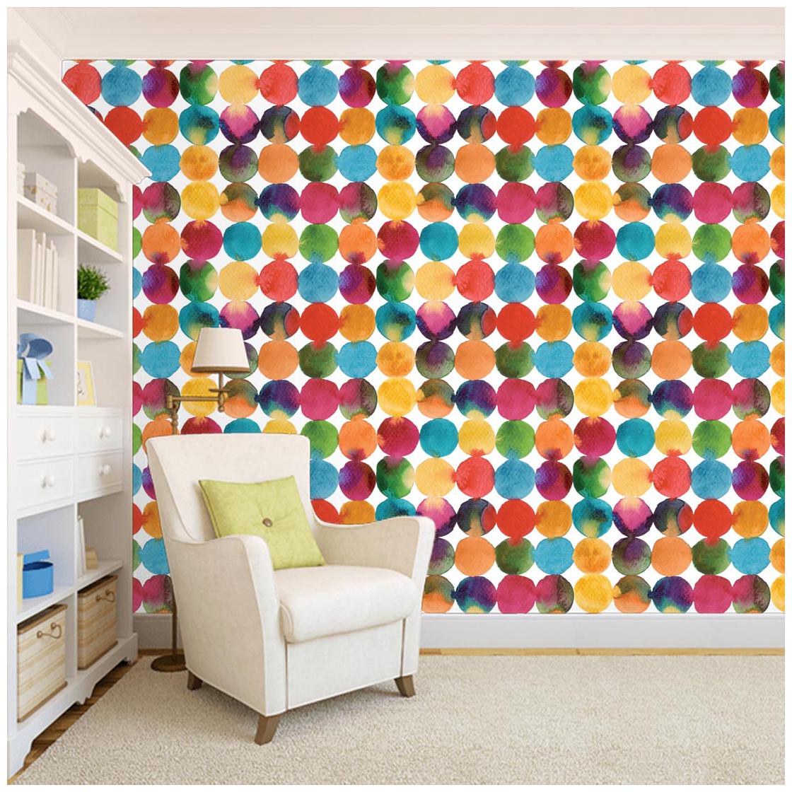 100yellow Circle Pattern Peel and Stick Waterproof Wallpaper (PVC Vinyl 26 7 Sq ft Multi)
100yellow Circle Pattern Peel and Stick Waterproof Wallpaper (PVC Vinyl 26 7 Sq ft Multi)