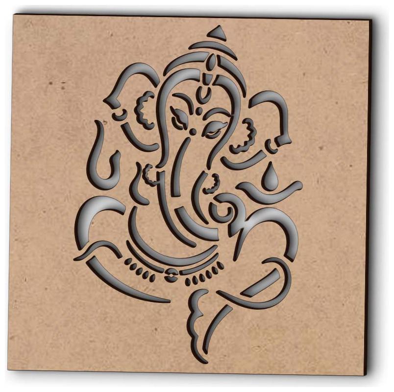 100yellow Lord Ganesha Design Diwali Rangoli Wooden Stencil for Diwali Decoration 8x 8Inches Brown
100yellow Lord Ganesha Design Diwali Rangoli Wooden Stencil for Diwali Decoration 8x 8Inches Brown