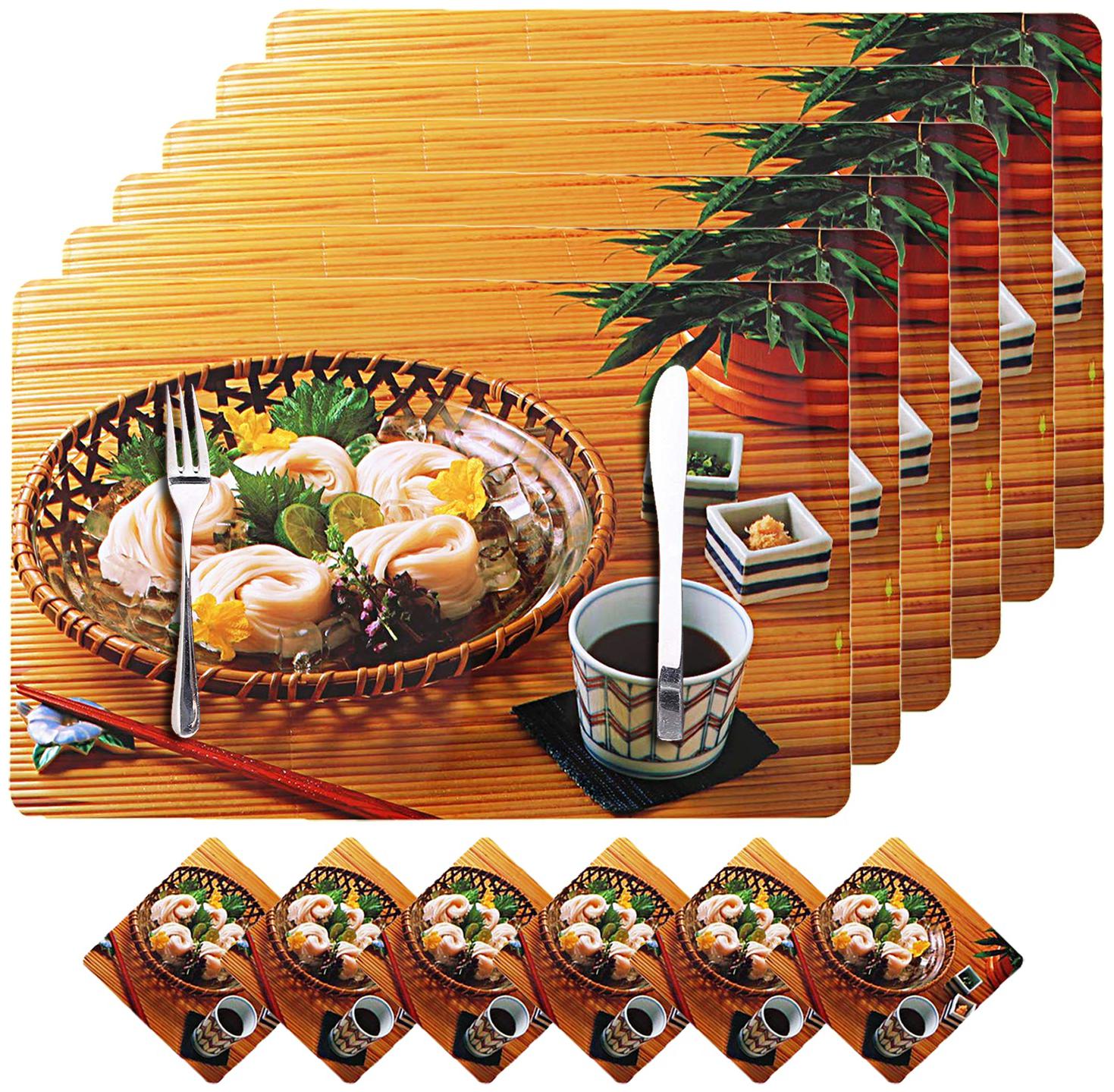 A H Enterprises Basket Design Set Of 6 Piece Dining Table Placemat Table Mats Set With Tea Coasters - Multi Color
A H Enterprises Basket Design Set Of 6 Piece Dining Table Placemat Table Mats Set With Tea Coasters - Multi Color