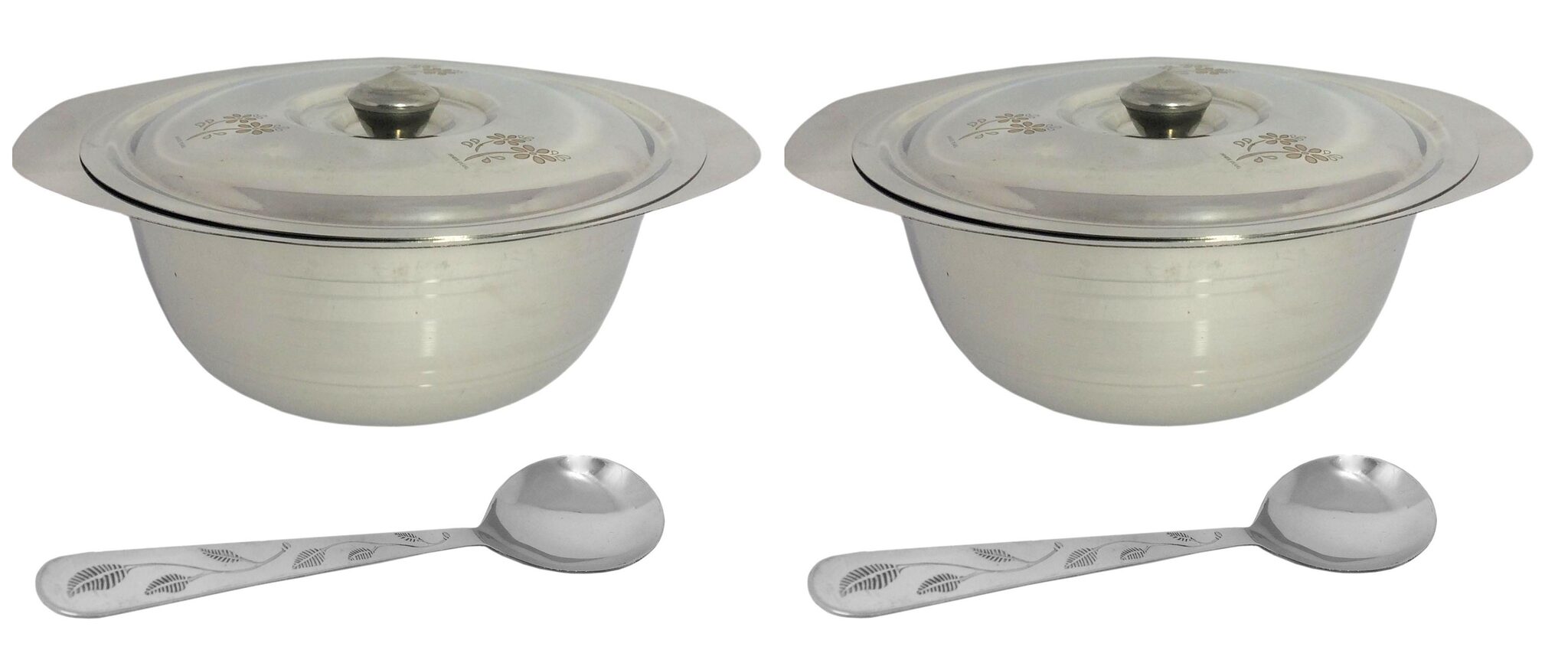 A H Enterprises Serving Bowl with lid Laser Design With Serving Spoon (Dongas) and Stainless Steel Serving Bowl
A H Enterprises Serving Bowl with lid Laser Design With Serving Spoon (Dongas) and Stainless Steel Serving Bowl