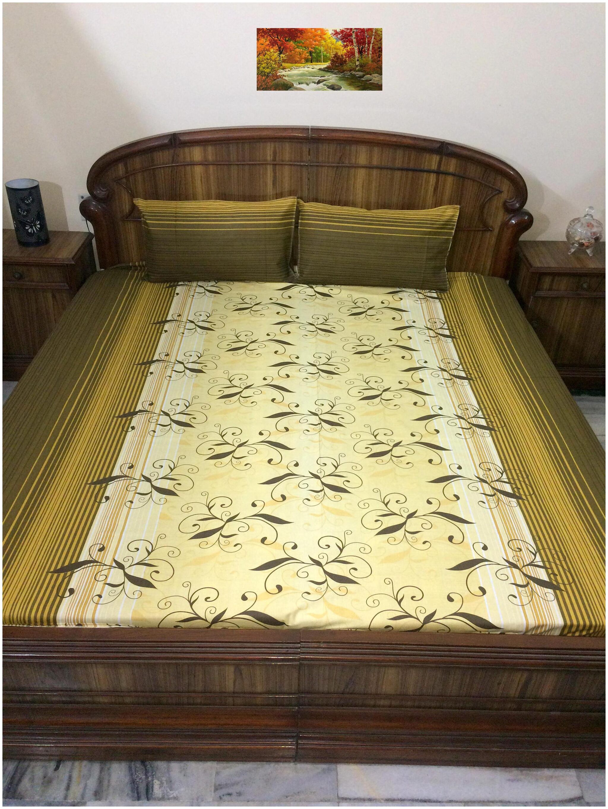A H ENTERPRISES Cotton Floral Queen Size Bedsheet 300 TC ( 1 Bedsheet With 2 Pillow Covers Multi )
A H ENTERPRISES Cotton Floral Queen Size Bedsheet 300 TC ( 1 Bedsheet With 2 Pillow Covers Multi )