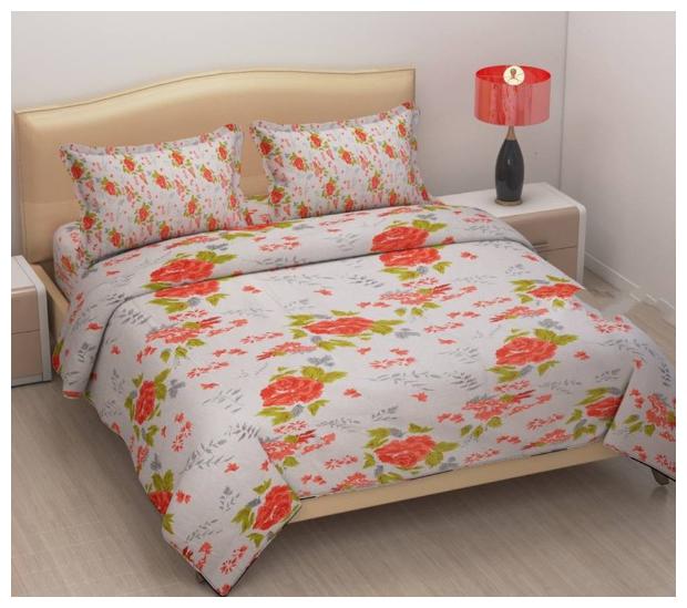 Aashiyana Sajona Cotton Floral Double Size Bedsheet 130 TC ( 1 Bedsheet With 2 Pillow Covers Multi )
Aashiyana Sajona Cotton Floral Double Size Bedsheet 130 TC ( 1 Bedsheet With 2 Pillow Covers Multi )