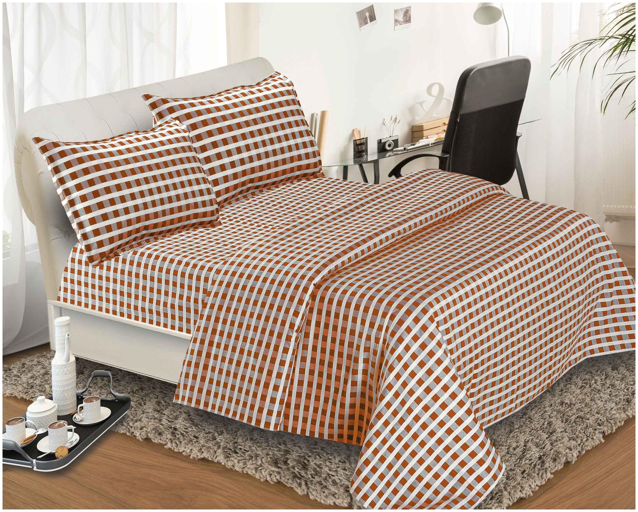 Aazeem Cotton Abstract Double Size Bedsheet 110 TC ( 1 Bedsheet With 2 Pillow Covers Multi )
Aazeem Cotton Abstract Double Size Bedsheet 110 TC ( 1 Bedsheet With 2 Pillow Covers Multi )