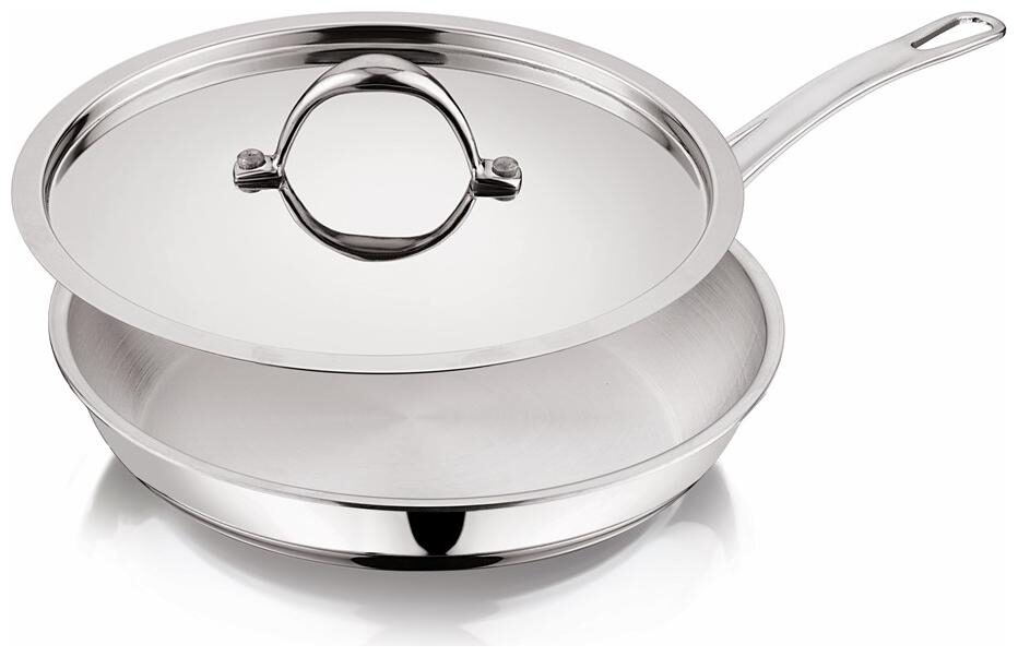 Aceware Stainless Steel Nexgen Triply Fry Pan with Lid-22 cm 1 4 Litre Induction Gas stove Compatible Dishwasher Safe Even Heating Saves Fuel Spill Proof BPA Free Easy Cleaning Tri-ply frying pan
Aceware Stainless Steel Nexgen Triply Fry Pan with Lid-22 cm 1 4 Litre Induction Gas stove Compatible Dishwasher Safe Even Heating Saves Fuel Spill Proof BPA Free Easy Cleaning Tri-ply frying pan