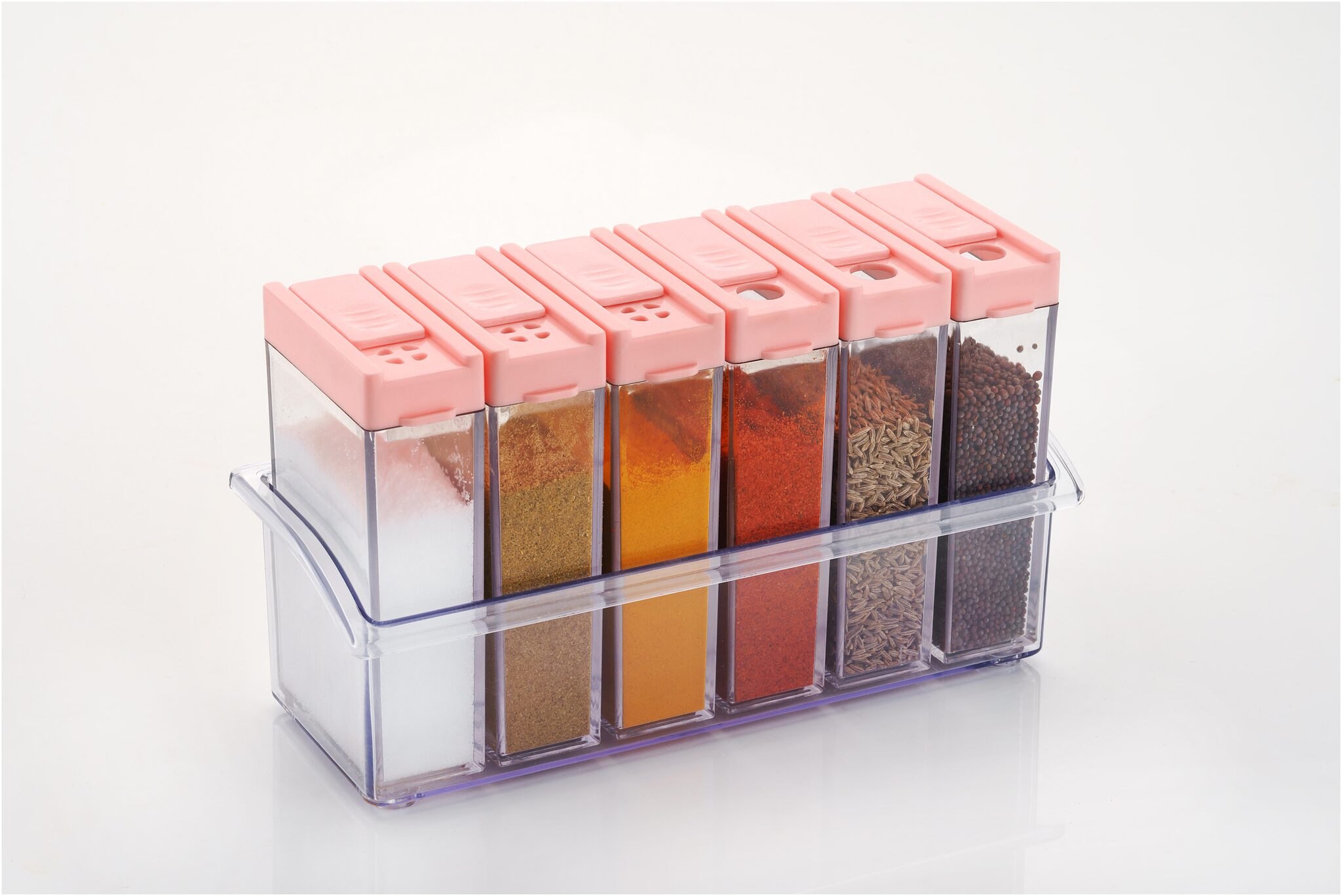 Aerial Kitchenware Unbreakable Transparent Spice Jar Spice Storage Box 6 pcs Spice Set Masala Plastic Container Spice Rack Set Masala Box
Aerial Kitchenware Unbreakable Transparent Spice Jar Spice Storage Box 6 pcs Spice Set Masala Plastic Container Spice Rack Set Masala Box