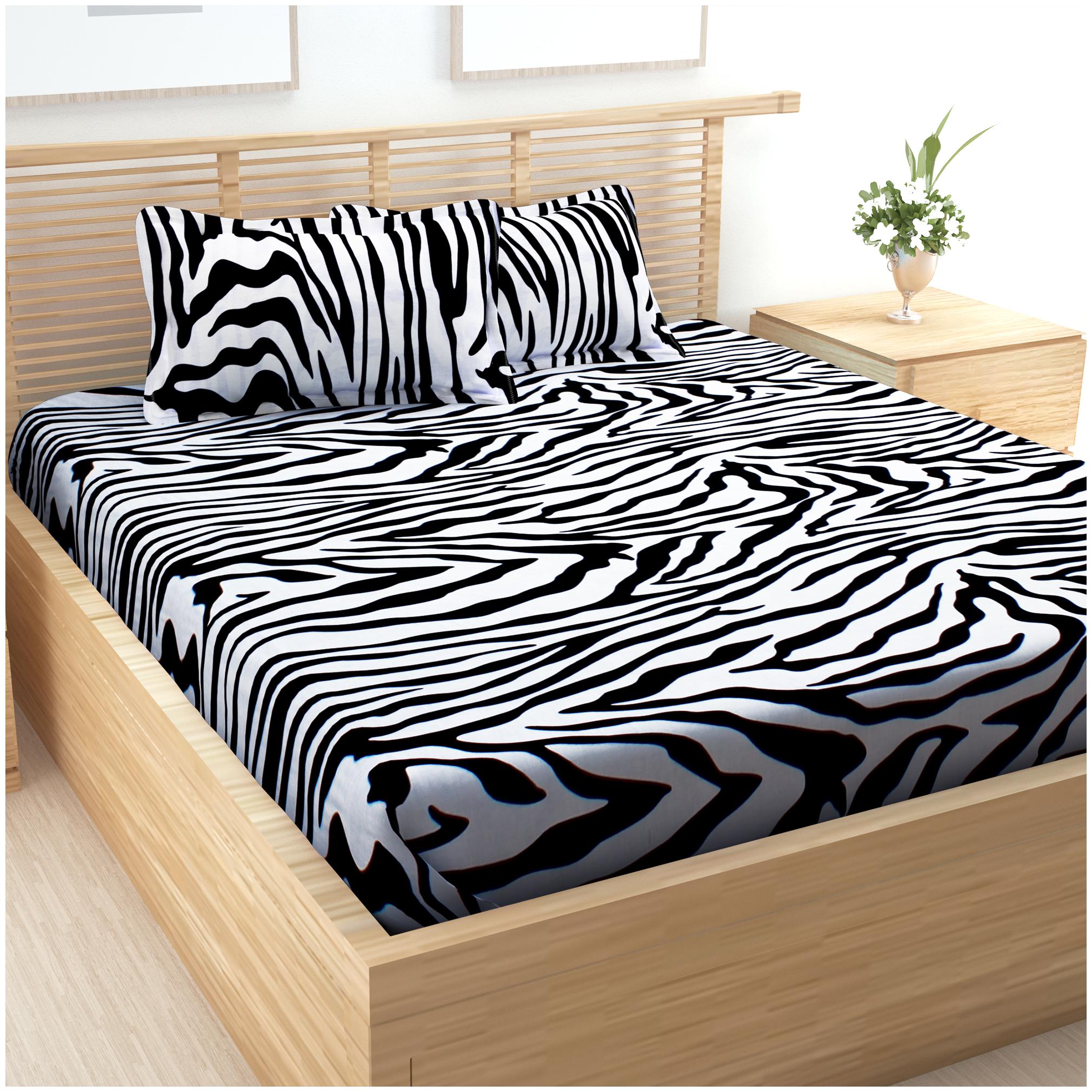 Ahem Homes Cotton Printed Double Size Bedsheet 152 TC ( 1 Bedsheet With 2 Pillow Covers Black )
Ahem Homes Cotton Printed Double Size Bedsheet 152 TC ( 1 Bedsheet With 2 Pillow Covers Black )