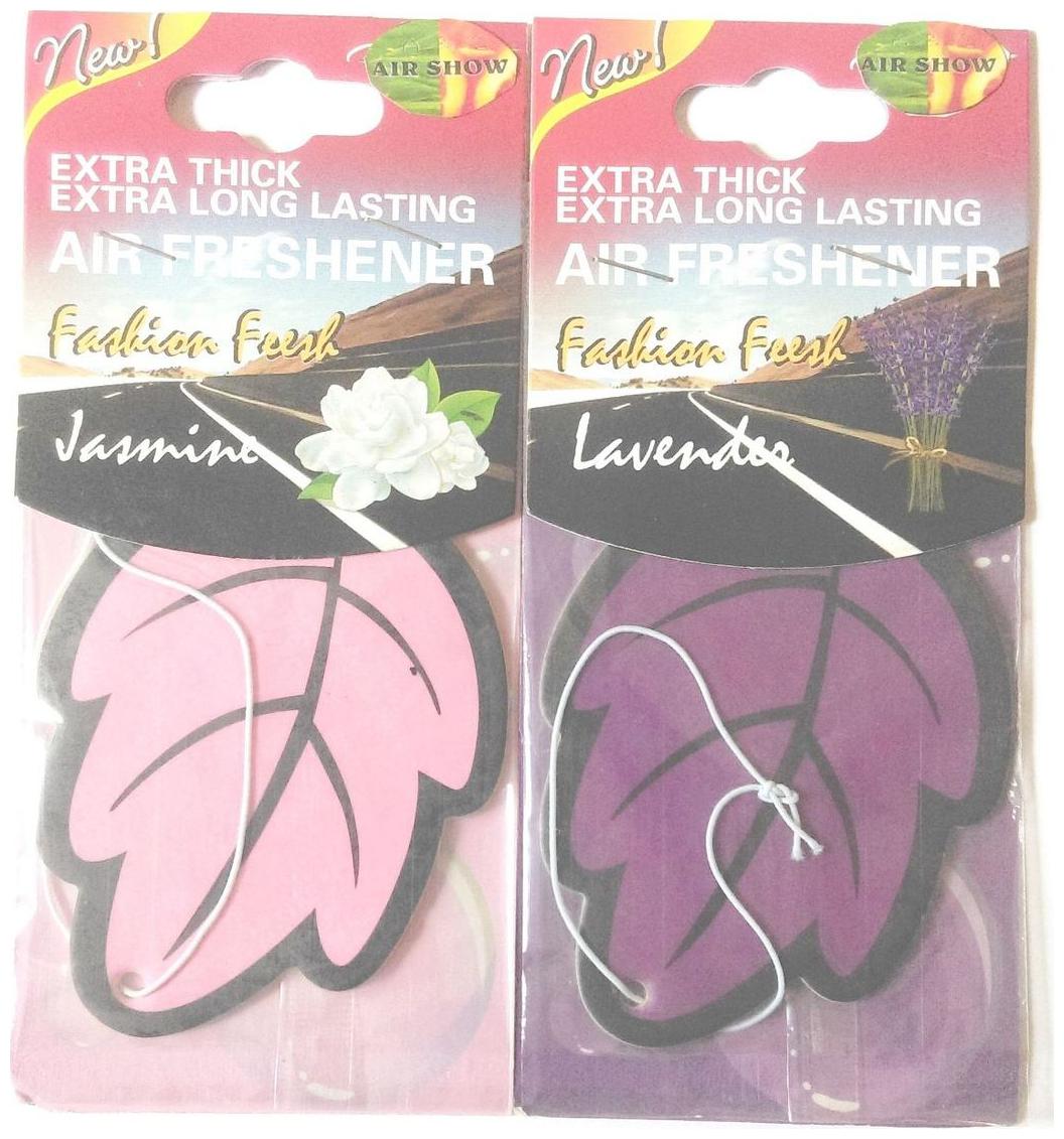 Air show Hanging Air freshners Set of 2 Jasmine Lavender 
Air show Hanging Air freshners Set of 2 Jasmine Lavender
