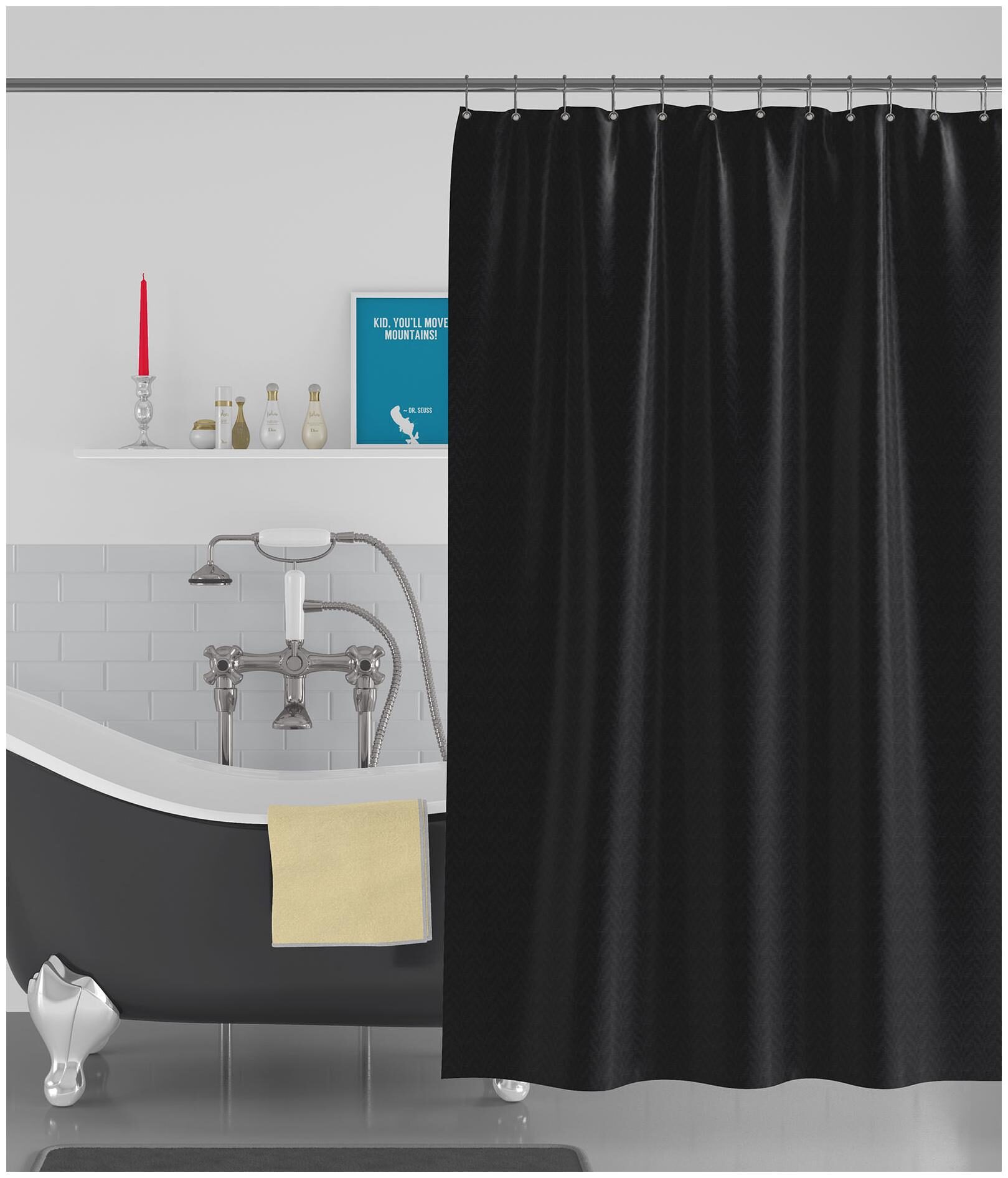 American-Elm Box Textured Anti Bacterial Water-Repellent Shower Curtain Bathroom Curtains (122 cm (48 inch) x 213 cm (84 inch))
American-Elm Box Textured Anti Bacterial Water-Repellent Shower Curtain Bathroom Curtains (122 cm (48 inch) x 213 cm (84 inch))