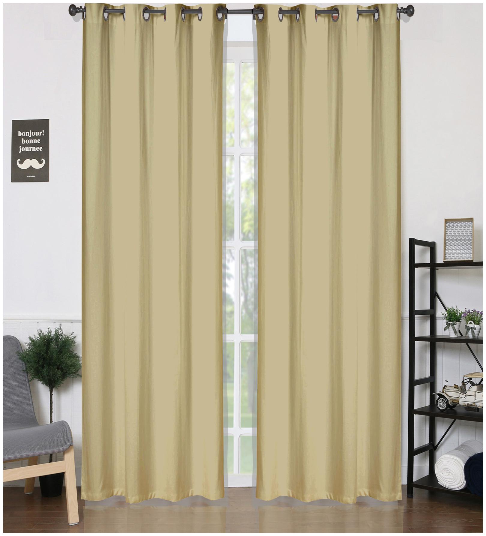 American-Elm Camel Solid Room Darkening Blackout Grommet Curtains Long Doors- (122 cm (48 inch) x 274 cm (108 inch))
American-Elm Camel Solid Room Darkening Blackout Grommet Curtains Long Doors- (122 cm (48 inch) x 274 cm (108 inch))