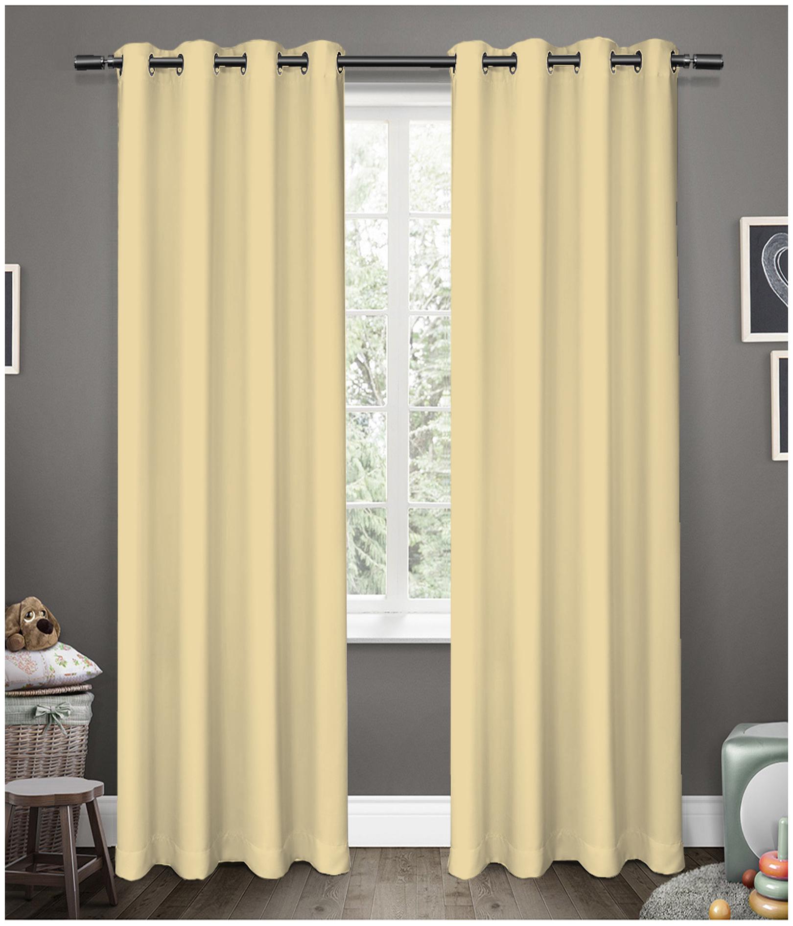 American-Elm Glorious Beige 2 Panel Light Blocking Blackout Curtains Long Door- (137 cm (54 inch) x 274 cm (108 inch))
American-Elm Glorious Beige 2 Panel Light Blocking Blackout Curtains Long Door- (137 cm (54 inch) x 274 cm (108 inch))
