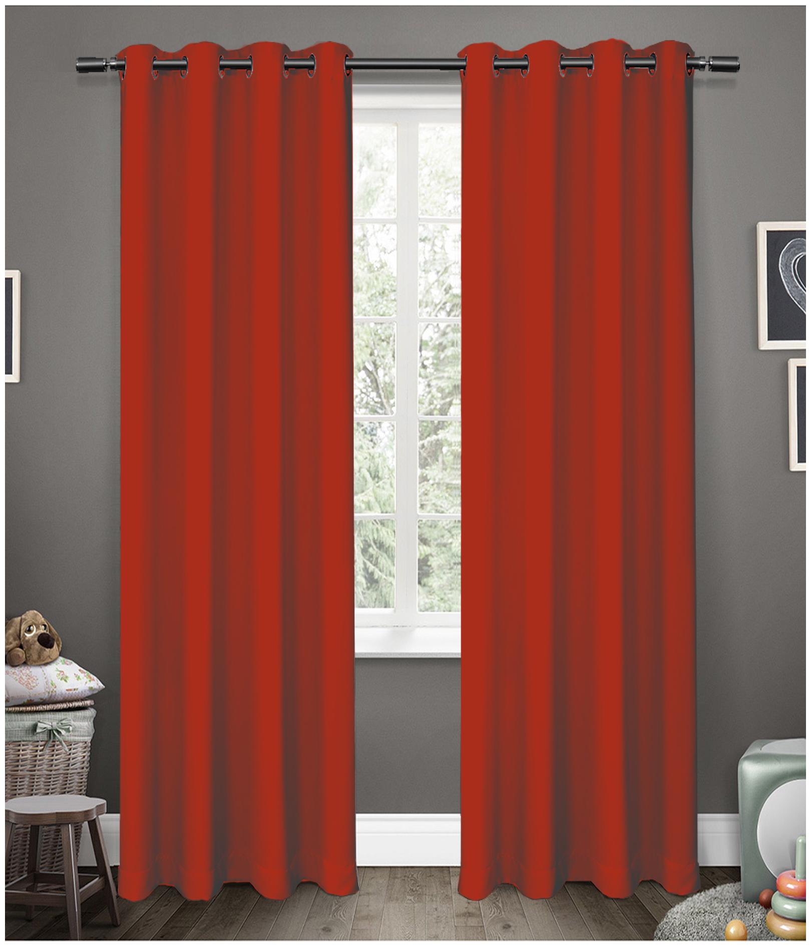 American-Elm Glorious Red Grommet 2 Panel Light Blocking Blackout Curtains Door- (137 cm (54 inch) x 213 cm (84 inch))
American-Elm Glorious Red Grommet 2 Panel Light Blocking Blackout Curtains Door- (137 cm (54 inch) x 213 cm (84 inch))