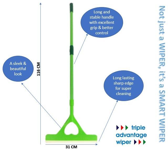 AMIDE BY AD COM 3 in 1 Heart Floor Wiper for Floor Bathroom Kitchen or Glass Cleaning in GREEN COLOR ONLY
AMIDE BY AD COM 3 in 1 Heart Floor Wiper for Floor Bathroom Kitchen or Glass Cleaning in GREEN COLOR ONLY