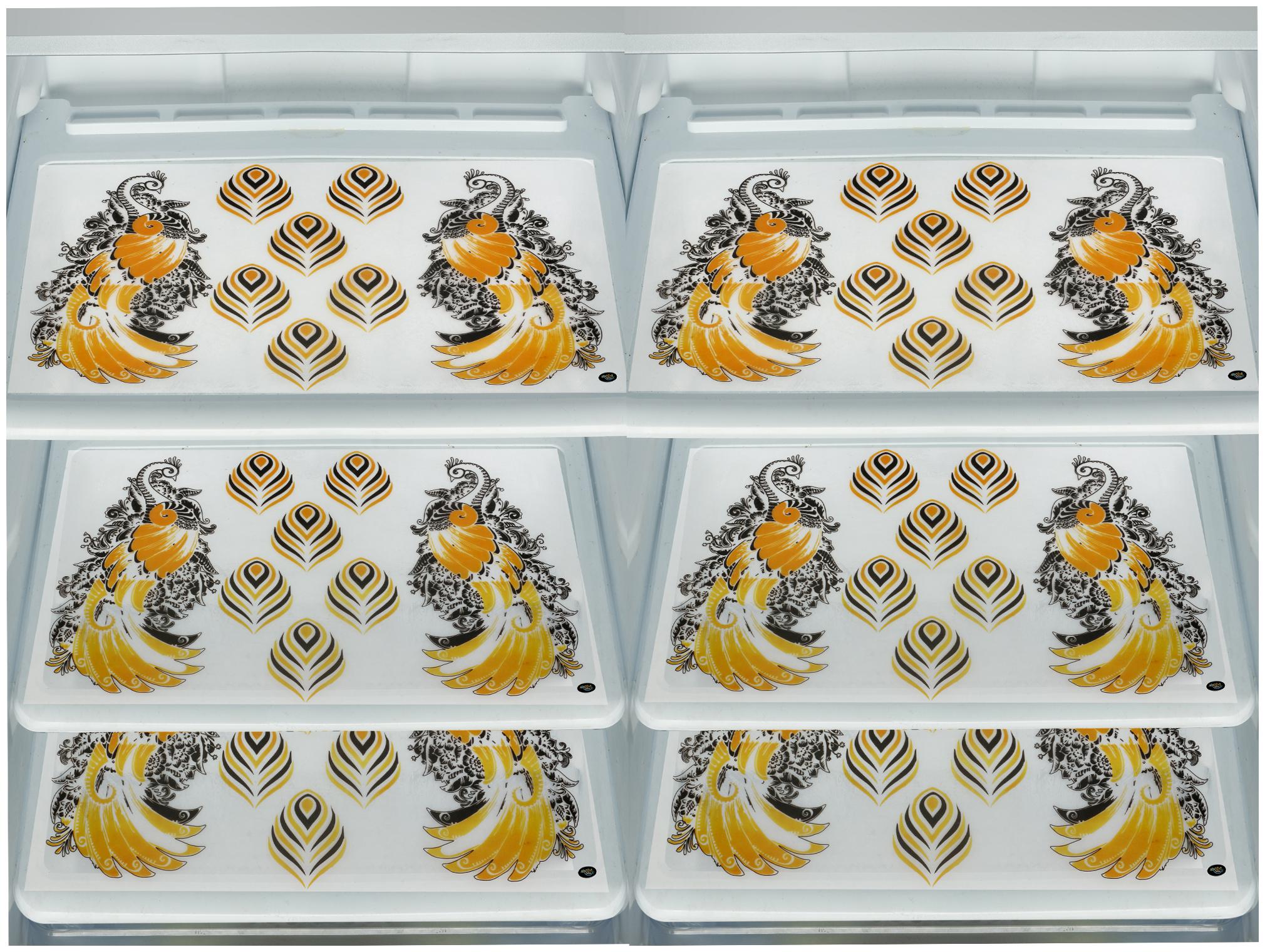 ARADENT Multipurpose Refrigerator Mats Set of 6 Pcs for Single Door Fridge (Size 12X17 Inches Color Golden)
ARADENT Multipurpose Refrigerator Mats Set of 6 Pcs for Single Door Fridge (Size 12X17 Inches Color Golden)