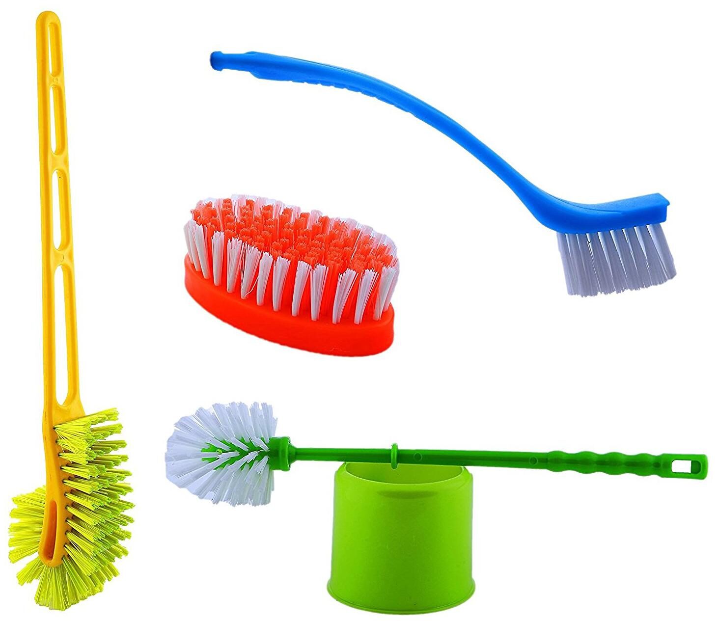 Arisers Home Cleaning 4 Pcs Combo Set With Toilet Holder Brush Toilet Brush Cleaning Brush (Color may vary from image)
Arisers Home Cleaning 4 Pcs Combo Set With Toilet Holder Brush Toilet Brush Cleaning Brush (Color may vary from image)