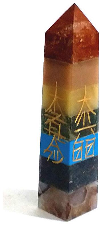 Astrocrystals9 Chakra Bonded Crystal Wand Tower With 4 Reiki Healing Symbol Engraved
Astrocrystals9 Chakra Bonded Crystal Wand Tower With 4 Reiki Healing Symbol Engraved
