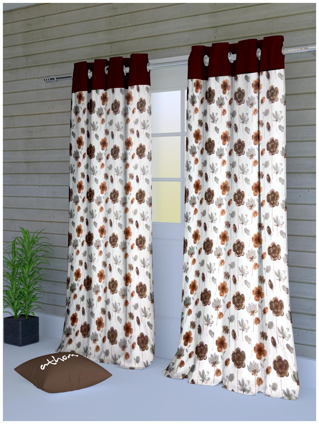 Athom Trendz Polyester Door Room Darkening White Regular Curtain ( Eyelet Closure Printed )
Athom Trendz Polyester Door Room Darkening White Regular Curtain ( Eyelet Closure Printed )