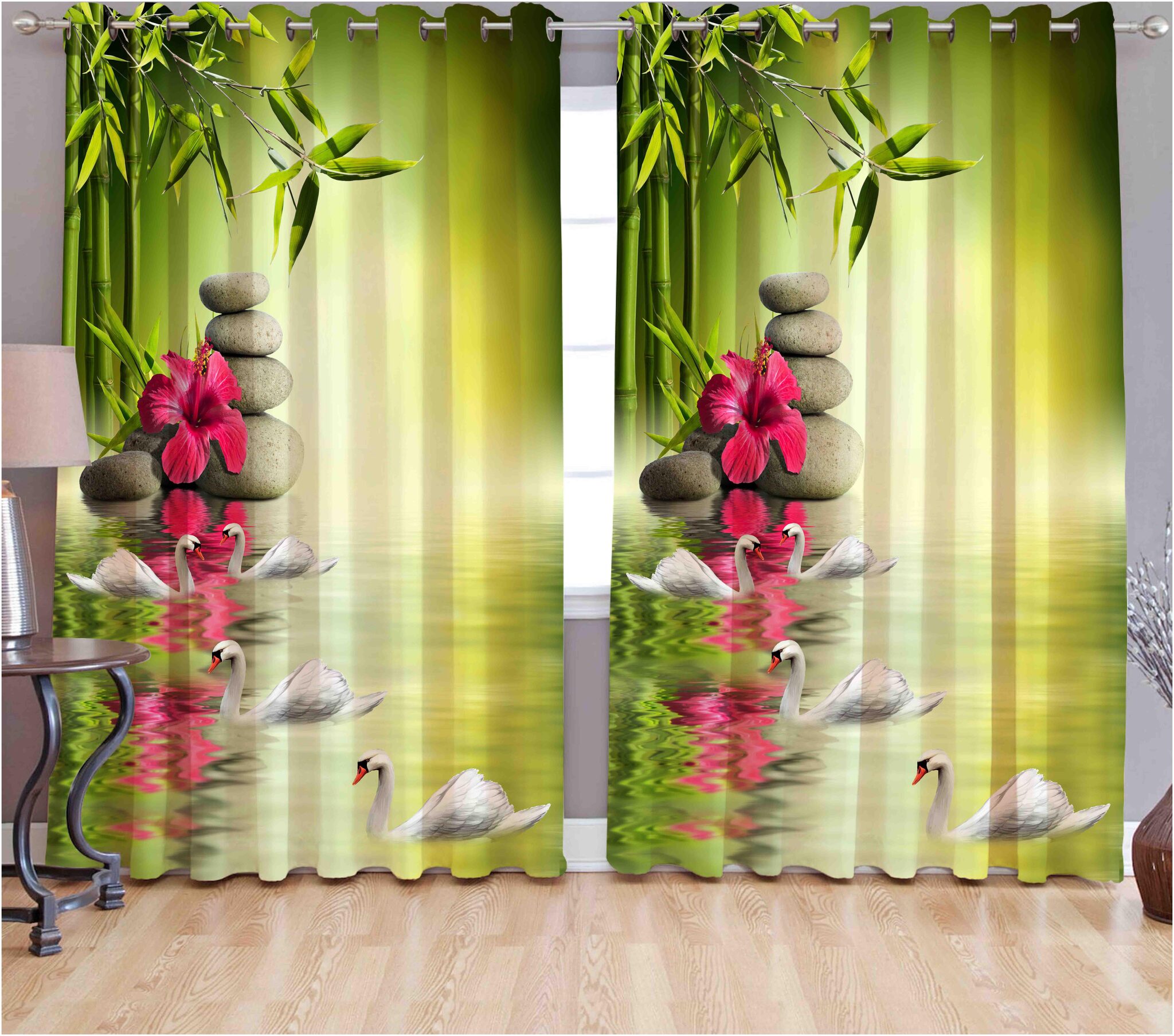 b7 CREATIONS Polyester Window Semi Transparent Multi Regular Curtain ( Eyelet Closure Printed )
b7 CREATIONS Polyester Window Semi Transparent Multi Regular Curtain ( Eyelet Closure Printed )